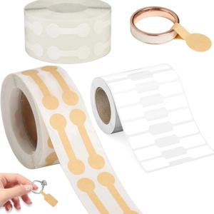 500pcs 종이 자기 접착 반지 가격 태그 스티커 빈 팔찌 가격 레이블 목걸이 디스플레이 Diy 쥬얼리 포장 용품