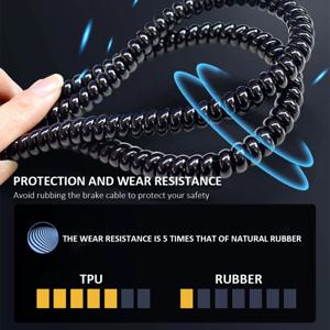 1/2PCS TPU 나선형 케이블 와인더 와이어 정리기 나인봇 듀얼트론 쿠구 제로 8/10 샤오미 M365 스쿠터 보호 라인