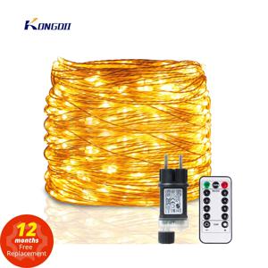 100M LED 문자열 조명 거리 요정 조명 크리스마스 조명 트리 갈 랜드 야외 홈 파티 신년 웨딩 장식
