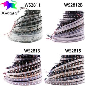 WS2811 WS2812B WS2813 WS2815 스마트 RGB 픽셀 LED 스트립 WS2812 개별적으로 주소 지정이 가능한 IC 30/60/144픽셀/Led/M 테이프 조명