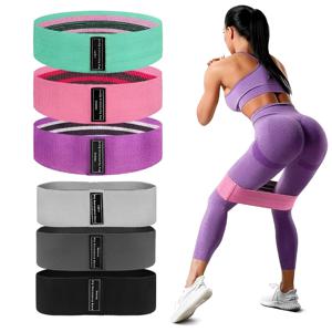 3Pcs 패브릭 저항 엉덩이 부티 밴드 Glute 허벅지 탄성 운동 스쿼트 서클 스트레치 피트니스 스트립 루프 요가 체육관 장비