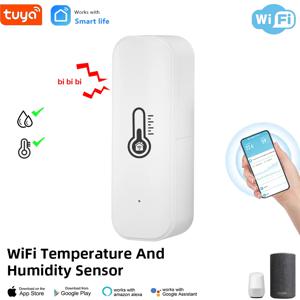 Cozylife 스마트 온도 습도 센서 실내 습도계 컨트롤러 Alexa Google 홈 Xiaoai APP 음성 제어와 함께 작동