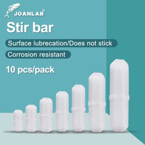 JOANLAB 자기 교반기 바 크기 15mm 20mm 25mm 28mm 30mm 35mm 40mm PTFE 자기 교반기 믹서 교반 막대 10 개 실험실 용품