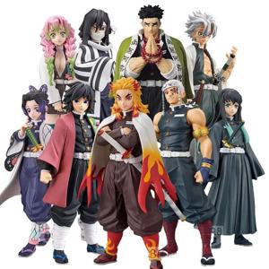 애니메이션 악마 슬레이어 Kimetsu no Yaiba 피규어 Kamado Tanjirou 액션 피규어 Agatsuma Zenitsu Nezuko Warrior PVC 모델 완구