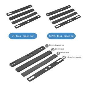 4 개/대 기계식 키보드 스페이스 바 키 캡 DIY 6.25U 7U 스페이스 바 음소거 도구 용 방음 폼 소음 흡수 면