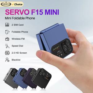 SERVO 클래식 소형 플립 휴대폰 2G 듀얼 SIM 카드 블랙리스트 단축 다이얼 2.0