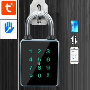 EGFirtor TTLOCK 자물쇠 투야 앱 IC 카드 RFID 암호 키 NFC 잠금 해제 방식, 방수 IP65 블루투스 스마트 전자 도어락
