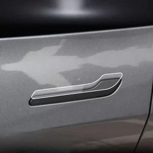 Tesla 업데이트 모델 3/Y 도어 핸들 보호 필름, 긁힘 방지 TPU 투명 보호 필름에 적합