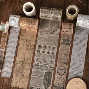 Journamm 11 디자인 빈티지 와시 종이 테이프, DIY 스크랩북 스티커, 학용품 장식, 창의적인 문구 테이프