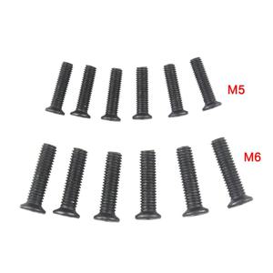 6Pcs 고정 나사 M5/M6 22mm 왼손 스레드 UNF 드릴 척 생크 어댑터 나사 전기 드릴 액세서리