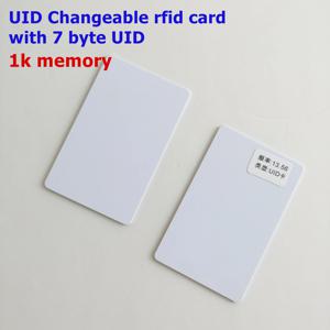 MIF-S50 S70 NFC 카드 용 13.56mhz 0 블록 쓰기 가능 7 바이트 UID 변경 가능 재기록 가능 1K 4K RFID 카드 중국어 매직 카드