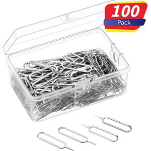 100/1PCS SIM 카드 트레이 꺼내기 핀 이젝터 제거 도구 아이폰 IPad와 호환 삼성 Xiaomi 화웨이 SIM 카드 오프너 바늘