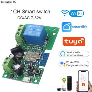 와이파이 투야 스마트 차고 게이트 전기 도어 액세스 모터 스위치, USB 5V DC 12V 24V 32V,1 / 4 채널 펄스 릴레이 모듈, RF433 원격