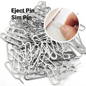 100pcs 아이폰 11 14 X Max Xiaomi 삼성 범용 Sim 카드 리무버 트레이에 대 한 Anti-Lost 카드 핀 Sim 카드 꺼내기 도구를 열려면