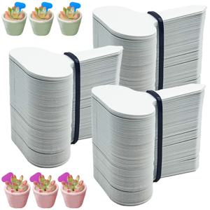 50PCS 정원 식물 레이블 마커 50*70MM 다채로운 분류 정렬 분재 기호 태그 티켓 플라스틱 쓰기 플레이트 보드 카드