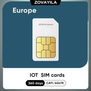 4G GPS 추적기 SIM 카드 유럽 로밍 데이터 360MB IOT 장치, 365 일 서비스, M2M 칼라