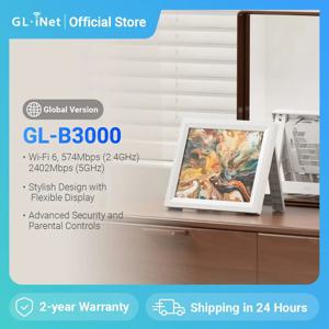 GL.iNet 마블 (GL-B3000) 무선 와이파이 6 라우터, 벽걸이형, 듀얼 밴드 AX3000, 3 기가비트 이더넷 포트