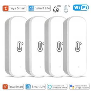 Tuya 스마트 WIFI 온도 습도 센서 APP 스마트 홈용 원격 모니터 Smart Life는 Alexa Google Assistant와 함께 작동합니다.
