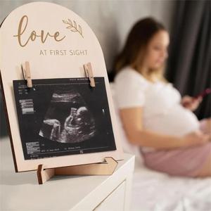 아기 초음파 사진 프레임 Sonogram 액자 임신 선물 아기 발표 커플을위한 기념품 New Moms Dady