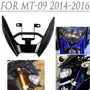 Yamaha MT09 MT 09 헤드 라이트 페어링 커버 2014 2015 2016 FZ09 FZ 09 헤드 라이트 헤드 램프 페어링 부리 코 콘 확장 부품