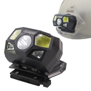 BOOIU 전술 FAST MICH 헬멧 라이트 NVG 장착 신호 램프 센서 전조등 USB 충전 방수 사냥 낚시 헤드 라이트