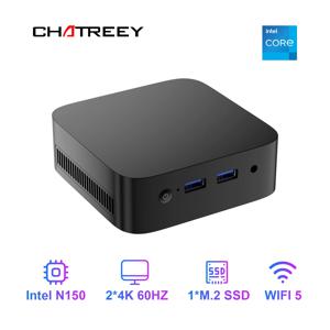 T10 미니 PC 인텔 알더 레이크 N150 윈도우 11 초소형 포켓 컴퓨터 4K 60Hz 출력 Wifi5 BT4.2