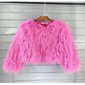 여성용 S-3XL 밍크 코트, 푹신한 블랙 인조 모피 코트, 우아하고 두껍고 따뜻한 인조 모피 재킷, 2023 상의, 가을 겨울