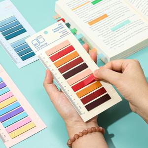 200 매/팩 다채로운 형광 색인 스티커 메모 크리 에이 티브 오피스 학교 메모장 메모 패드 노트 자체 접착 스티커