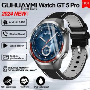 GUHUAVMI 브랜드 시계 GT 5 프로 스포츠 스마트 시계 남자 GPS 트랙 나침반 고도계 방수 블루투스 통화 NFC 스마트 팔찌