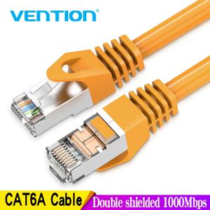 Vention Cat6 UTP 이더넷 패치 케이블 게임용 PS5/Xbox/PC용 1000Mbps 골드 LAN 케이블, 고속 인터넷 RJ45 이더넷 코드