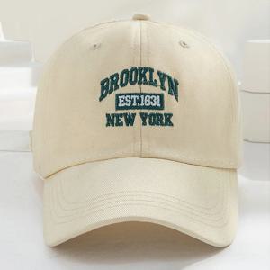 1PCS 남자와 여자의 캐주얼 편지 BROOKLYN 수 놓은 야구 모자 봄/여름 야외 양산 모자