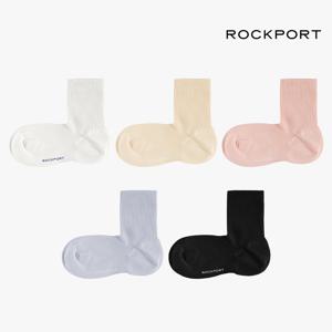ROCKPORT 여성 90도 직각 크루삭스 5팩(PACK)