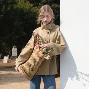 [한예슬 착용] BAYLIN cape trench coat_BEIGE