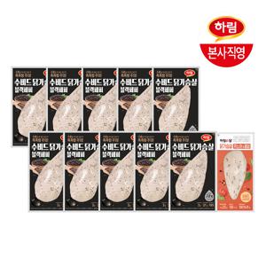 G)  수비드 닭가슴살 블랙페퍼 100g 10팩 + 이닭 닭가슴살 퀴노아페퍼 115g