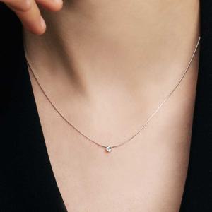 [sv925] essential cubic snake chain necklace