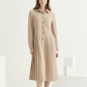 [최초가 90000원] 플리츠 블록 드레스
