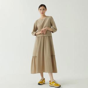 [최초가 75000원] 내추럴 셔링 스웻 원피스