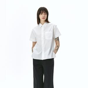 [최초가 79,000원]에센셜 코튼 하프셔츠_화이트