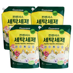 컨센서스 표준형 순한 세탁세제 베이비로션 2.1L리필 x4개