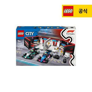 시티 60444 F1 정비소와 Mercedes-AMG & Alpine 레이스 카