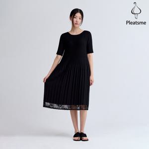 [최초가 138000원] 밑단 레이스 콤비네이션 원피스_EPOPS225006