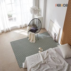 [퍼보]토믹 스트라이프 카페트 극세사 단모 러그 XS(100x150)