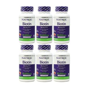 (오플닷컴) 6개 비오틴 뷰티 biotin 바이오틴 딸기 스트로베리 10000 mcg 60 타블렛 NATROL 빠른직구