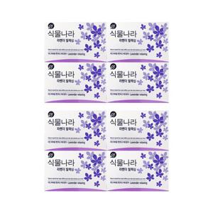 [해피바스]식물나라 비누 라벤더 릴랙싱 100g 4입 x2 /세안비누