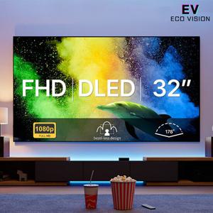 [에코비전] 4K FHD 광시야각 고화질 스탠드 32형 TV