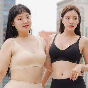 평온 노와이어 심리스 여성 브라(후크) 단품 2colors