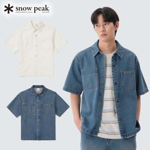 스노우피크  데님 반팔 셔츠 S25ZMFSH76