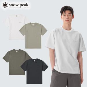 스노우피크 클래식 우븐 반팔 티셔츠 S25MUTTS16 피크캠핑