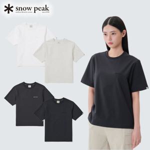 스노우피크 클래식 우븐 여성 반팔 티셔츠 S25MWTTS17 피크캠핑