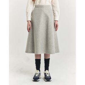 헤지스 여성 24FW 클리어런스라이트그레이 플레어 스커트 HSSK4D101G1